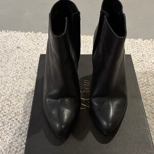 J. Crew Sleek Black Ankle Booties